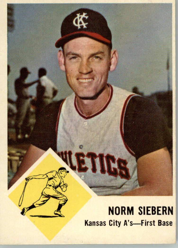 1963 Fleer #17 Norm Siebern