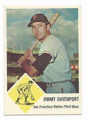 1963 Fleer #65 Jim Davenport