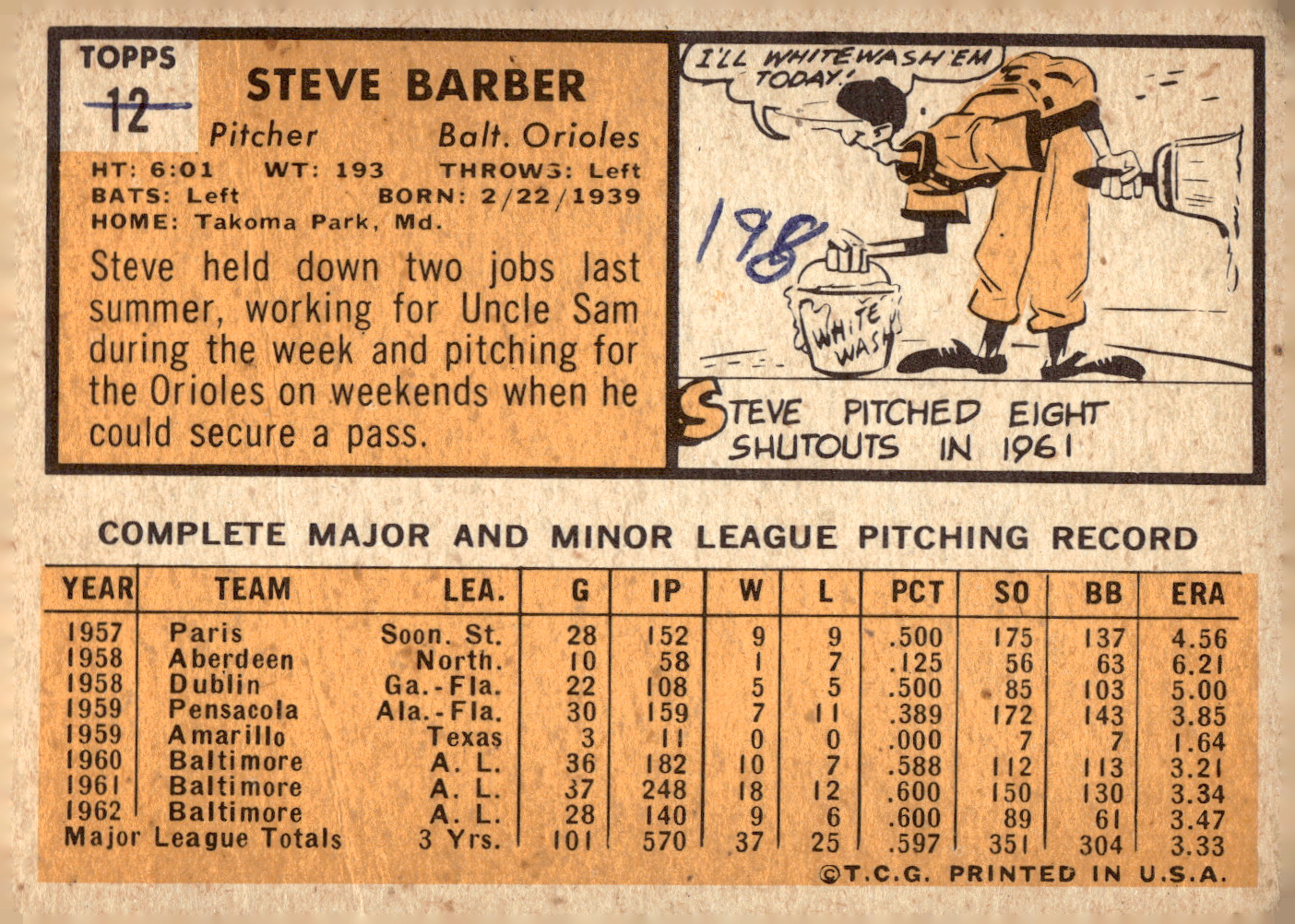 1963 TOPPS BASEBALL ASSORTED SINGLES U-PICK #2-73 - Picture 31 of 483
