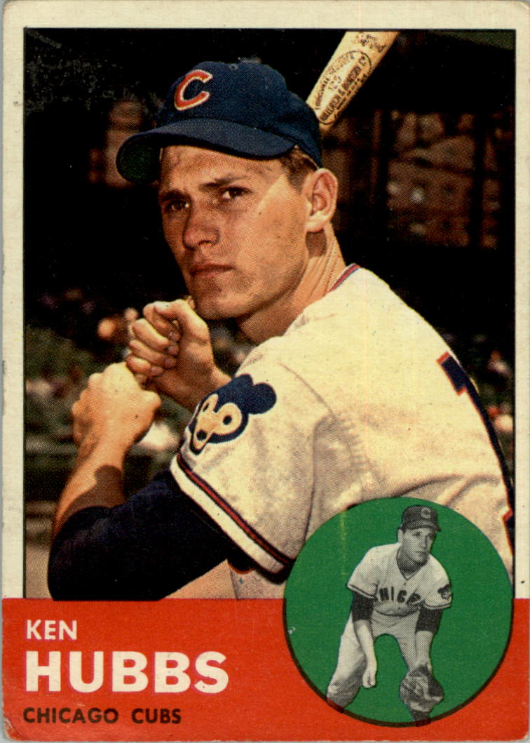 1963 Topps #15 Ken Hubbs UER/No position listed/on front of card