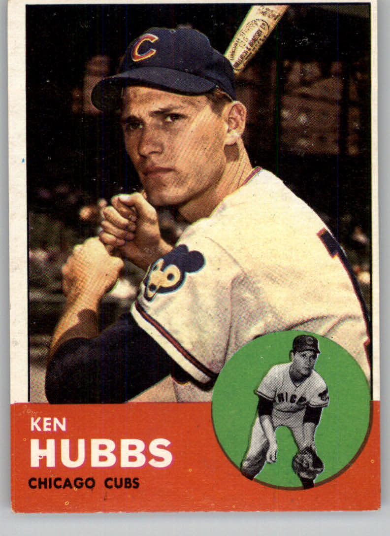 1963 Topps #15 Ken Hubbs UER/No position listed/on front of card