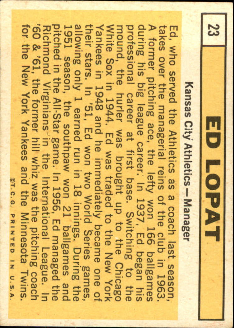 1963 TOPPS BASEBALL ASSORTED SINGLES U-PICK #2-73 - Picture 102 of 483