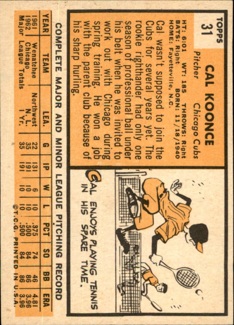 1963 TOPPS BASEBALL ASSORTED SINGLES U-PICK #2-73 - Picture 153 of 483