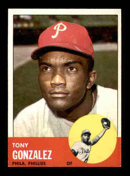 1963 Topps #32 Tony Gonzalez