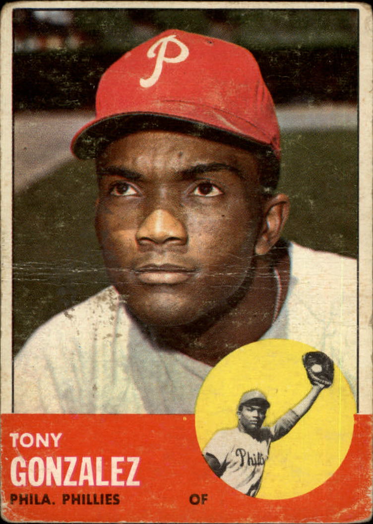 1963 Topps #32 Tony Gonzalez