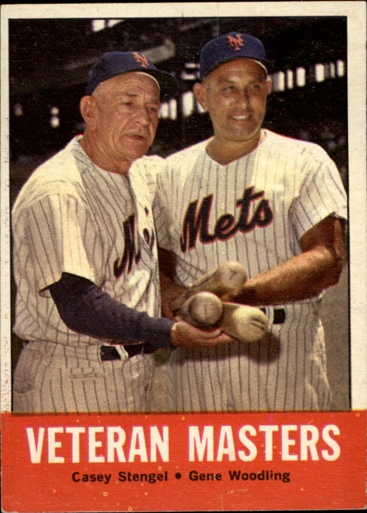 1963 Topps #43 Veteran Masters/Casey Stengel/Gene Woodling