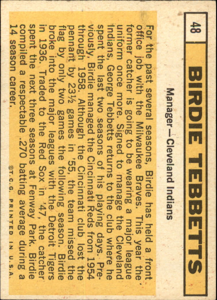1963 TOPPS BASEBALL ASSORTED SINGLES U-PICK #2-73 - Picture 297 of 483