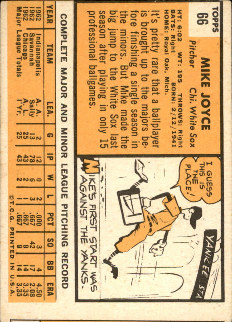 1963 TOPPS BASEBALL ASSORTED SINGLES U-PICK #2-73 - Picture 451 of 483
