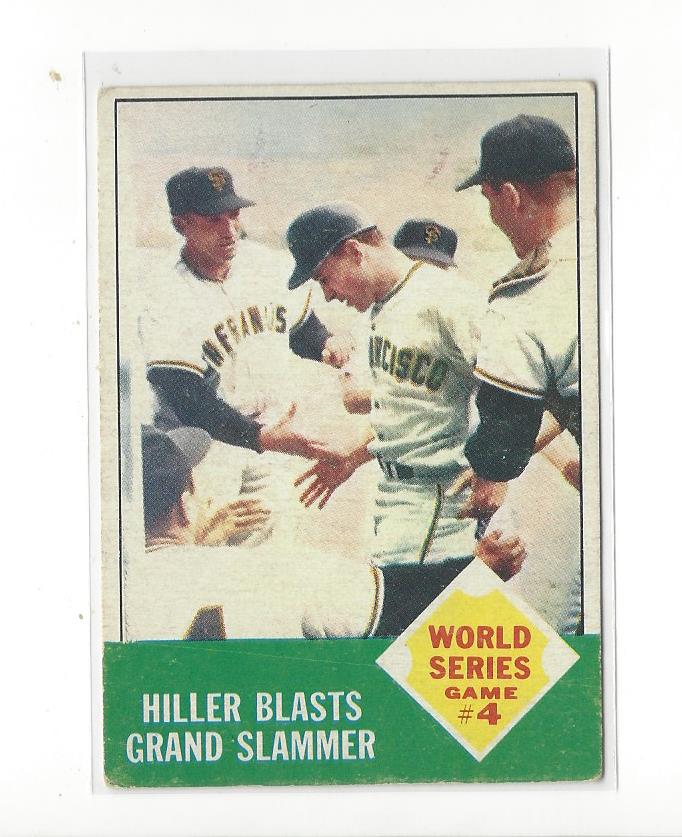 1963 Topps #145 World Series Game 4/Chuck Hiller