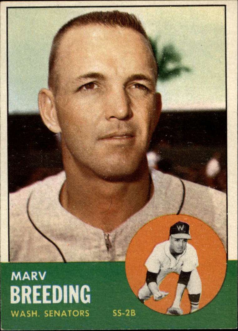 1963 Topps #149 Marv Breeding