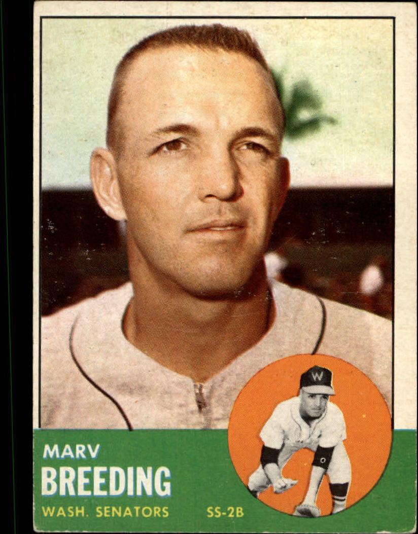 1963 Topps #149 Marv Breeding