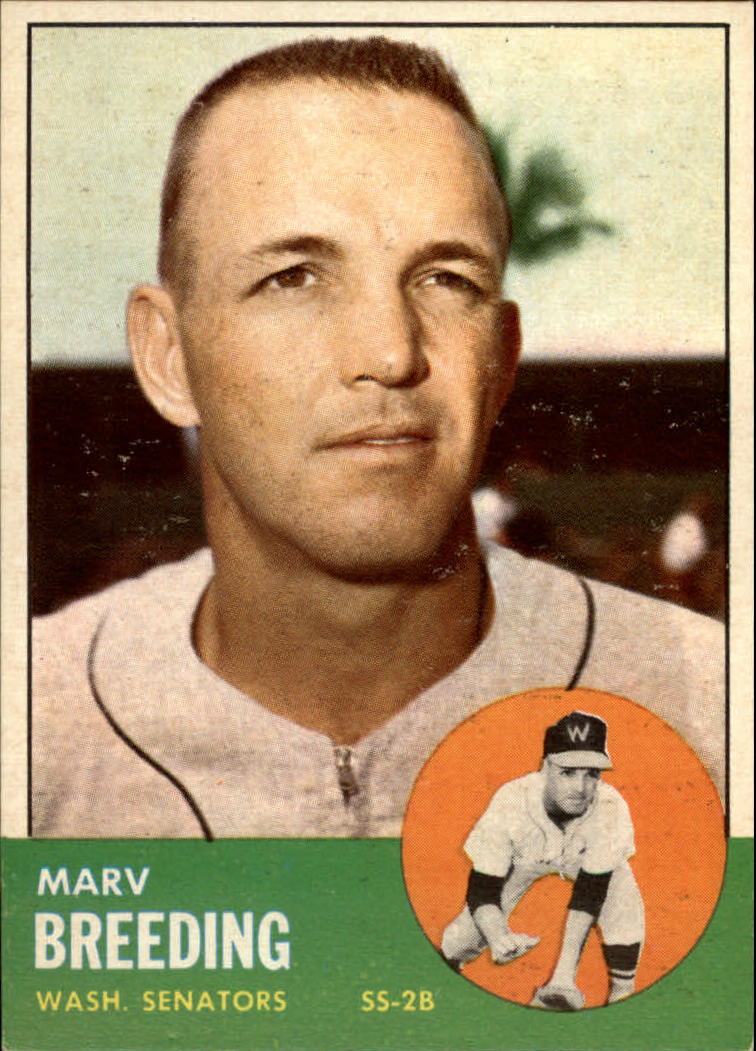 1963 Topps #149 Marv Breeding