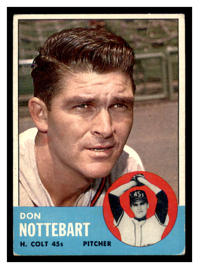 1963 Topps #204 Don Nottebart