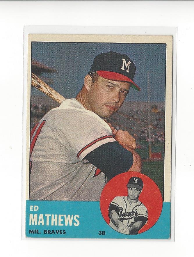1963 Topps #275 Eddie Mathews