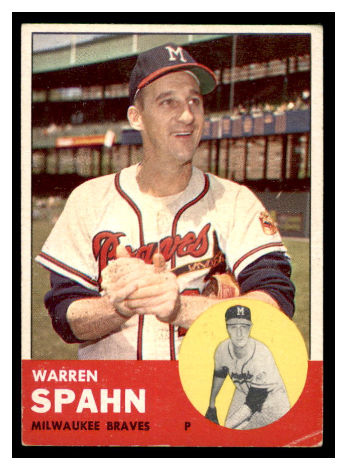1963 Topps #320 Warren Spahn