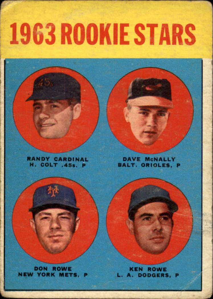 1963 Topps #562 Rookie Stars / Randy Cardinal RC / Dave McNally RC