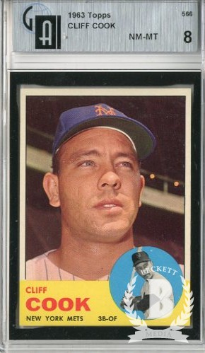 1963 Topps #566 Cliff Cook