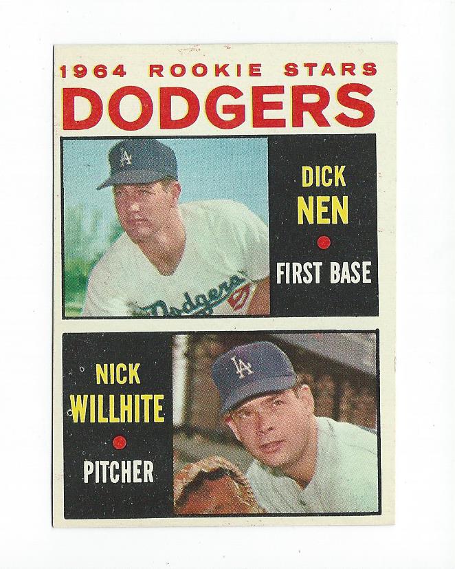 1964 Topps #14 Rookie Stars/Dick Nen RC/Nick Willhite RC