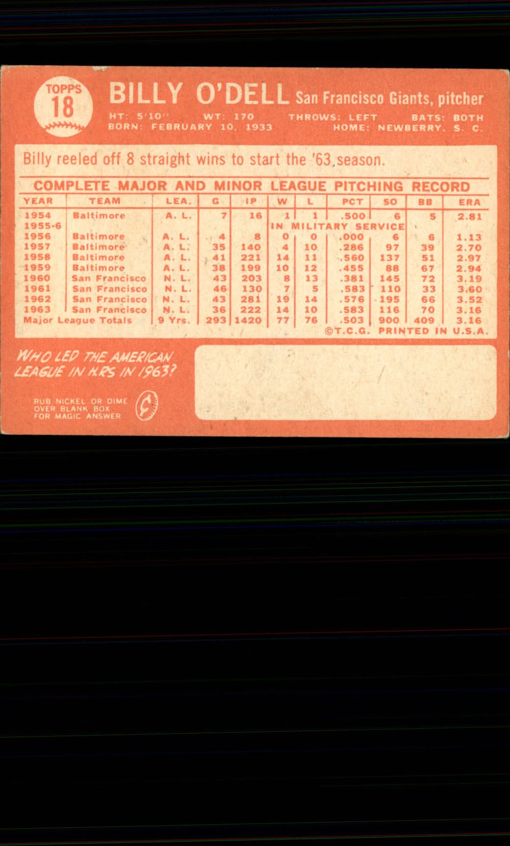 1964 Topps Baseball verschiedene Singles zur Auswahl #1-107 - Bild 57 von 497