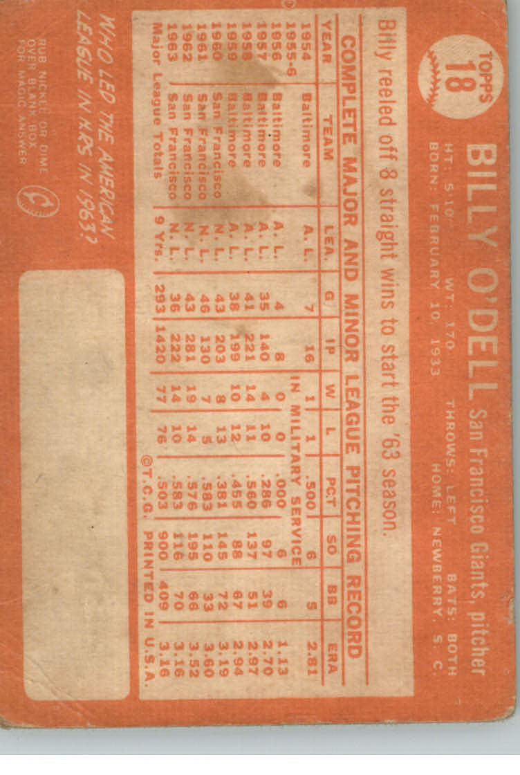1964 Topps Baseball verschiedene Singles zur Auswahl #1-107 - Bild 59 von 497