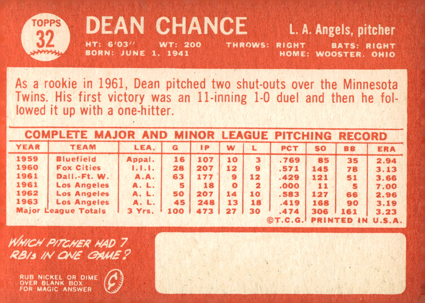 1964 Topps Baseball verschiedene Singles zur Auswahl #1-107 - Bild 133 von 497