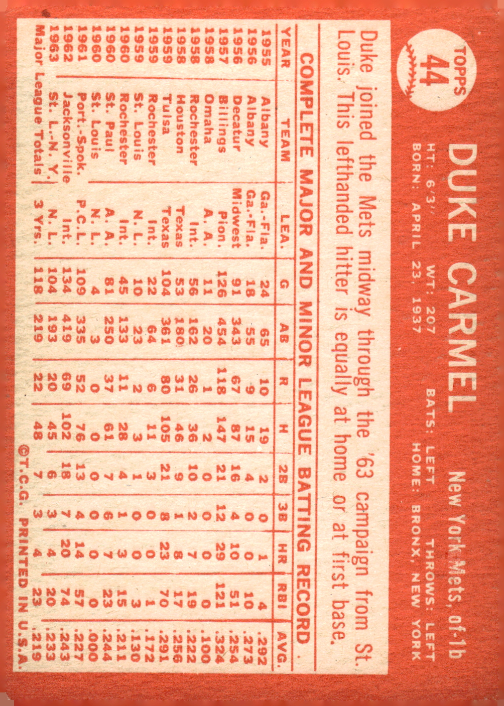 1964 Topps Baseball verschiedene Singles zur Auswahl #1-107 - Bild 181 von 497