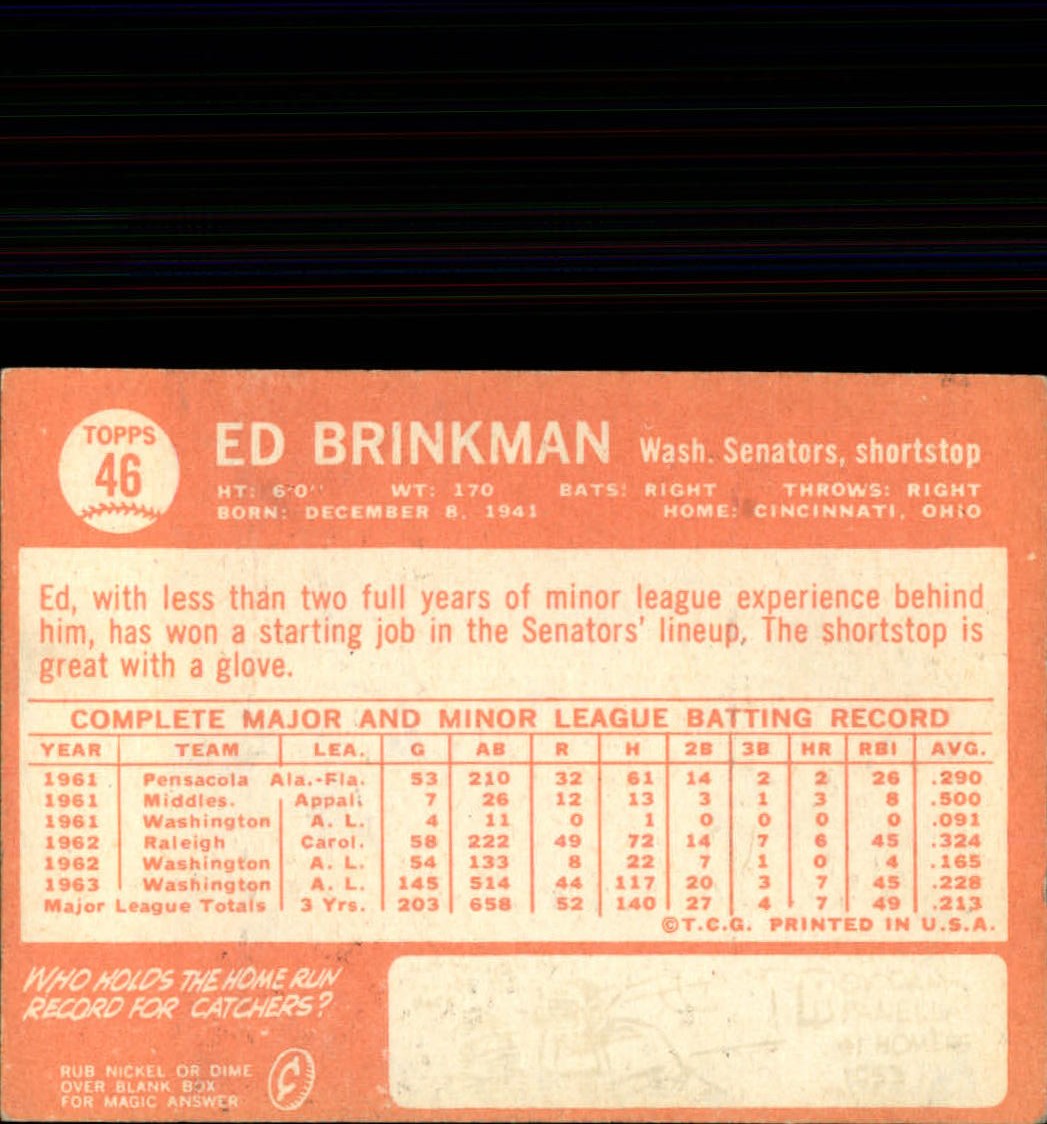 1964 Topps Baseball verschiedene Singles zur Auswahl #1-107 - Bild 193 von 497