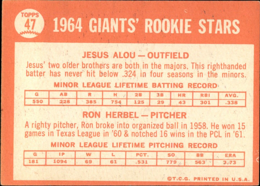 1964 Topps Baseball verschiedene Singles zur Auswahl #1-107 - Bild 197 von 497