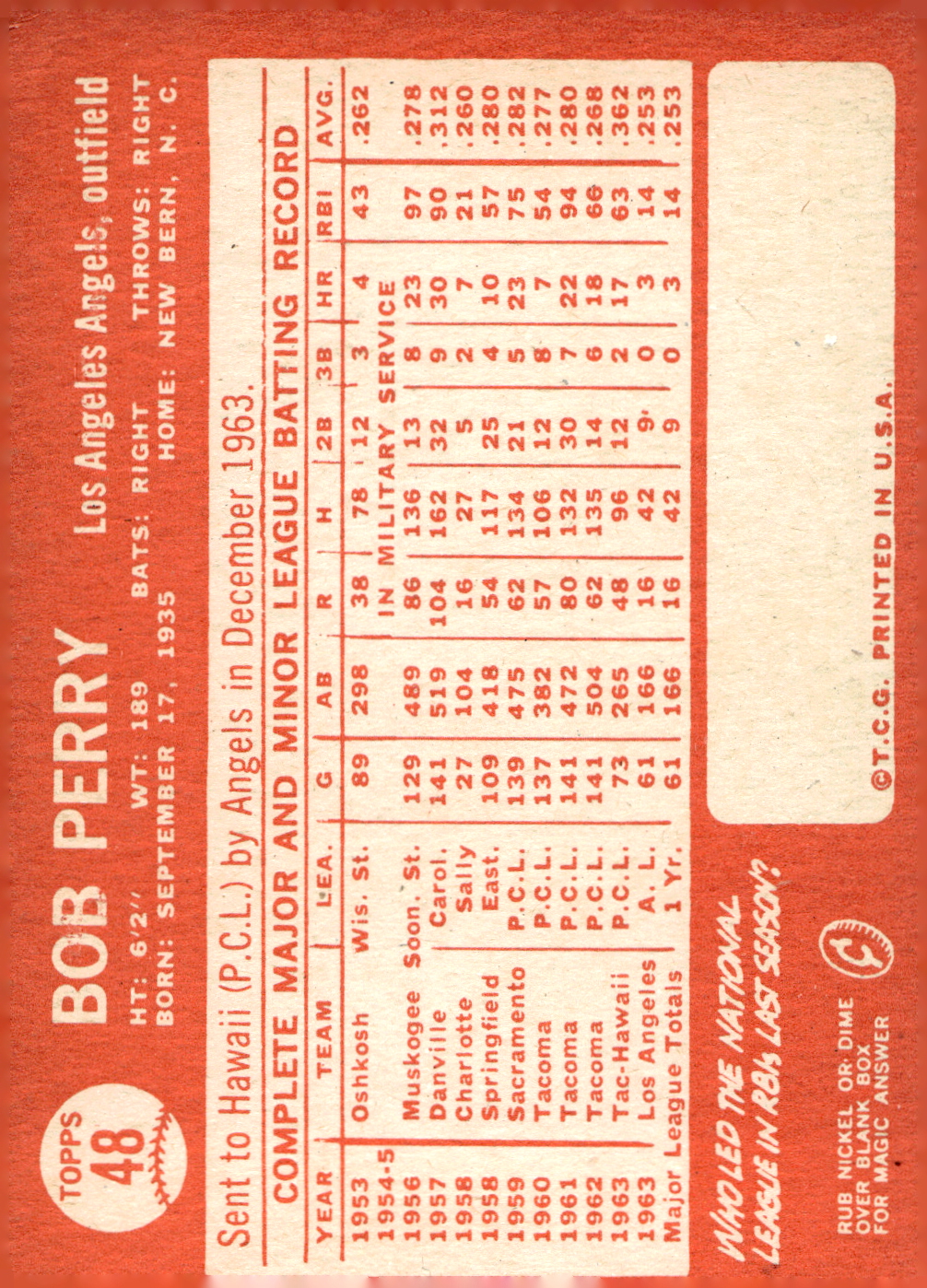 1964 Topps Baseball verschiedene Singles zur Auswahl #1-107 - Bild 201 von 497