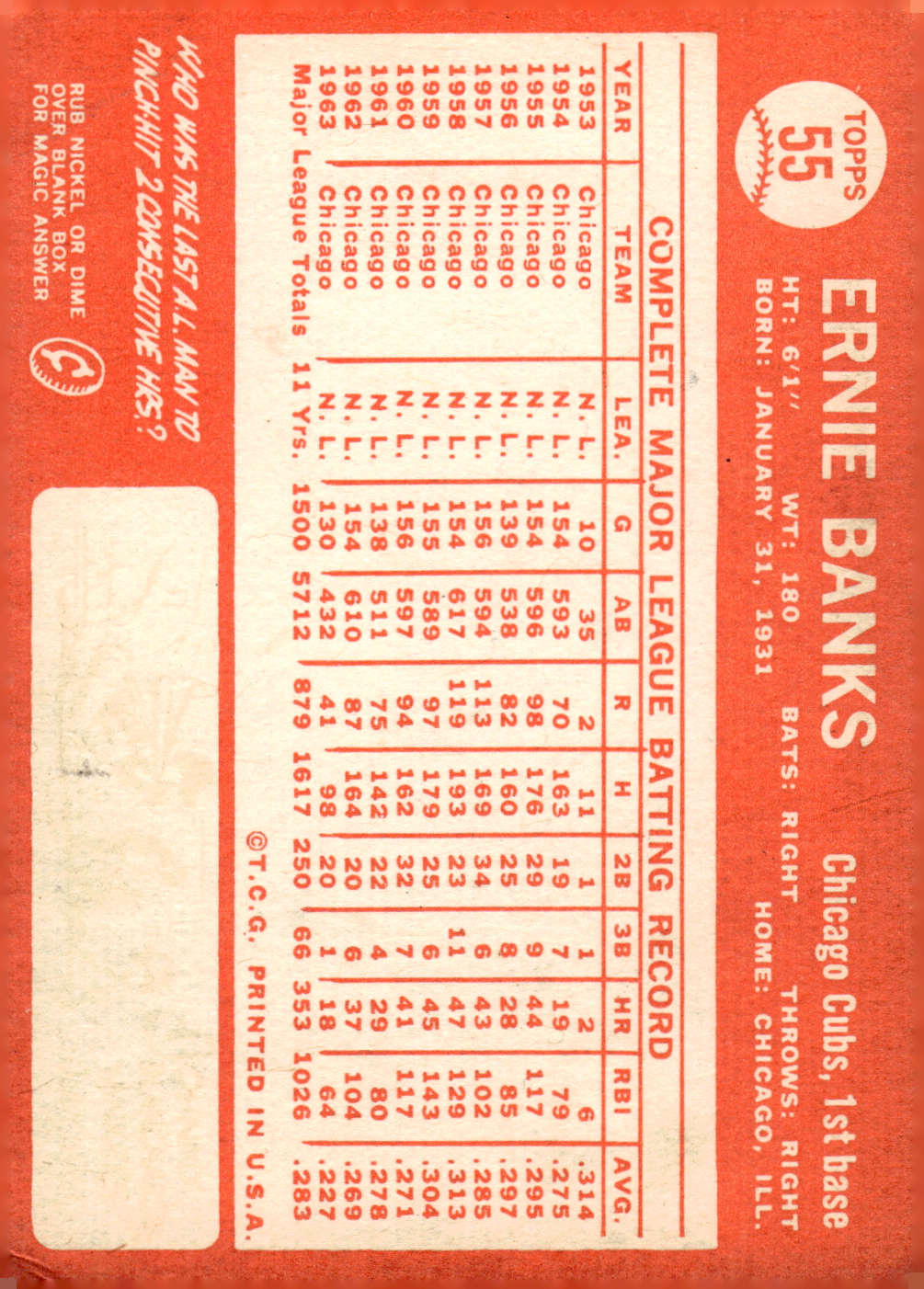 1964 Topps Baseball verschiedene Singles zur Auswahl #1-107 - Bild 229 von 497