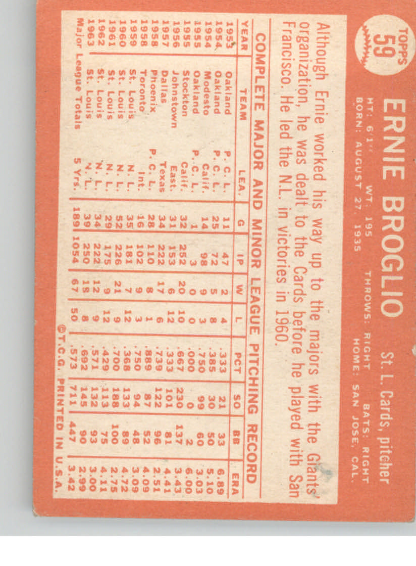 1964 Topps Baseball verschiedene Singles zur Auswahl #1-107 - Bild 251 von 497