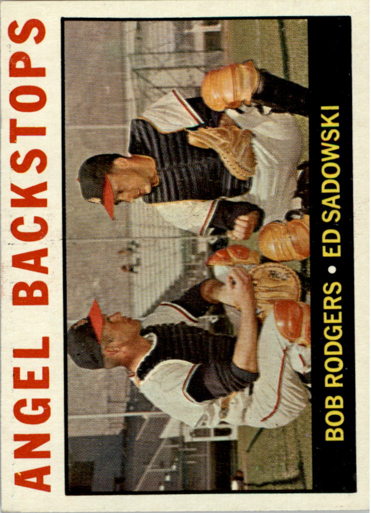 1964 Topps #61 Angel Backstops/Bob Rodgers/Ed Sadowski
