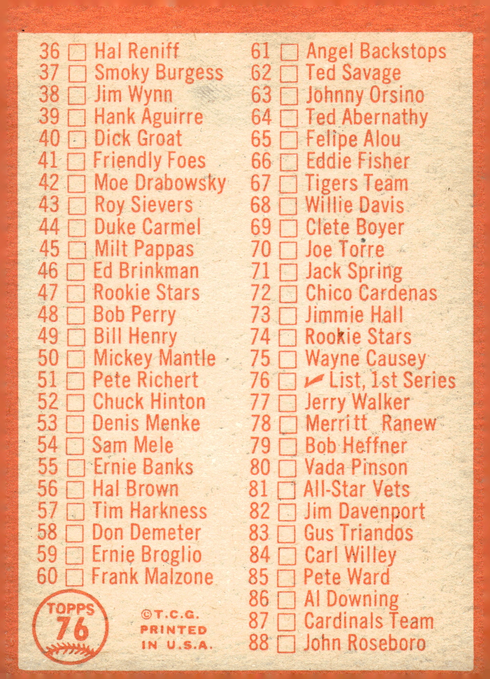 1964 Topps Baseball verschiedene Singles zur Auswahl #1-107 - Bild 339 von 497