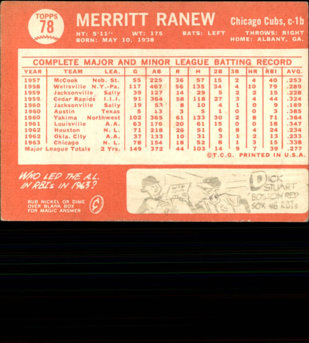 1964 Topps Baseball verschiedene Singles zur Auswahl #1-107 - Bild 347 von 497