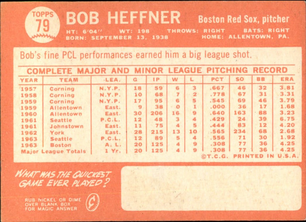 1964 Topps Baseball verschiedene Singles zur Auswahl #1-107 - Bild 353 von 497