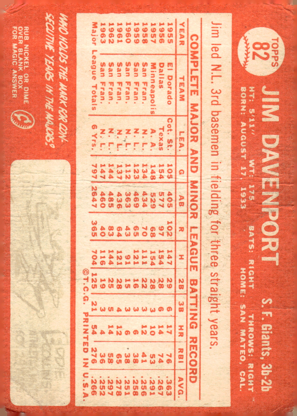 1964 Topps Baseball verschiedene Singles zur Auswahl #1-107 - Bild 367 von 497
