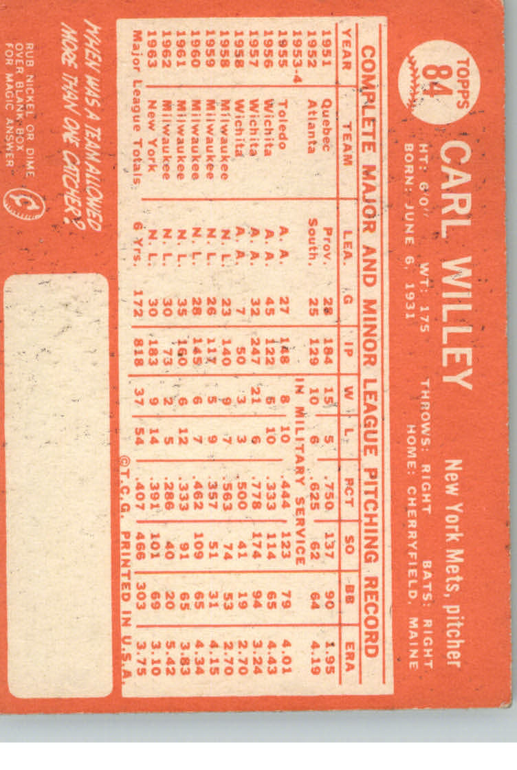 1964 Topps Baseball verschiedene Singles zur Auswahl #1-107 - Bild 379 von 497