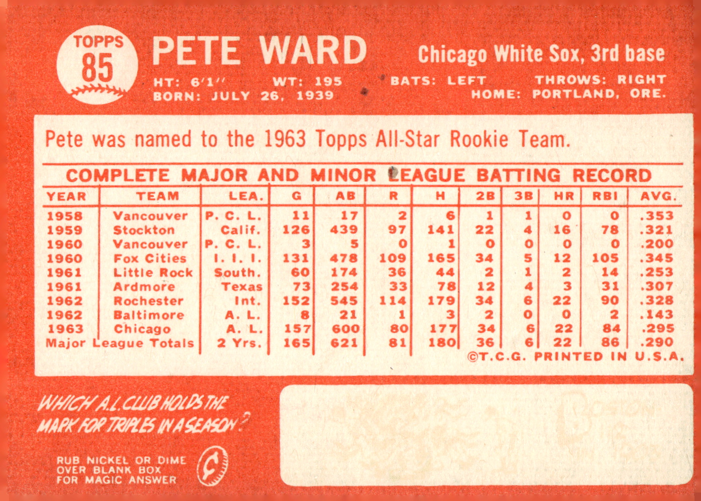 1964 Topps Baseball verschiedene Singles zur Auswahl #1-107 - Bild 387 von 497