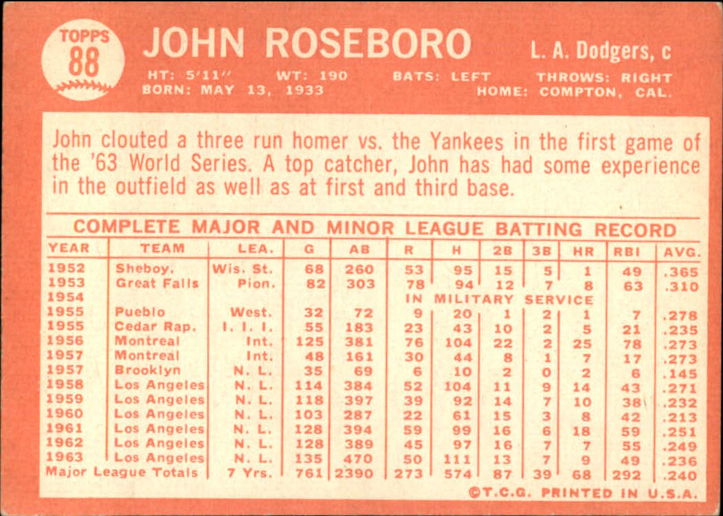 1964 Topps Baseball verschiedene Singles zur Auswahl #1-107 - Bild 397 von 497
