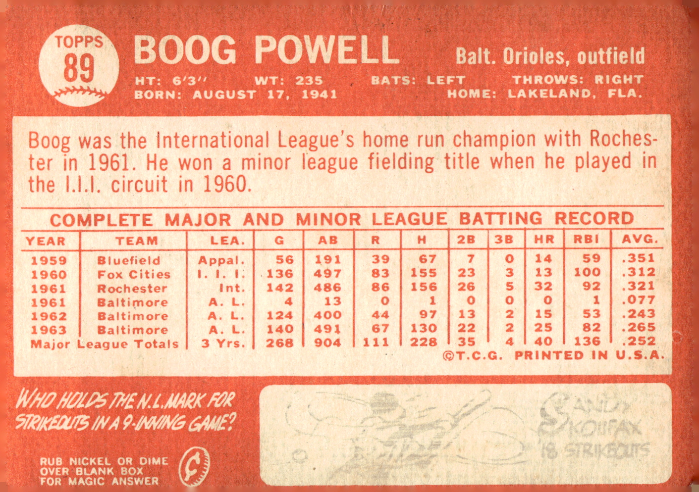 1964 Topps Baseball verschiedene Singles zur Auswahl #1-107 - Bild 399 von 497