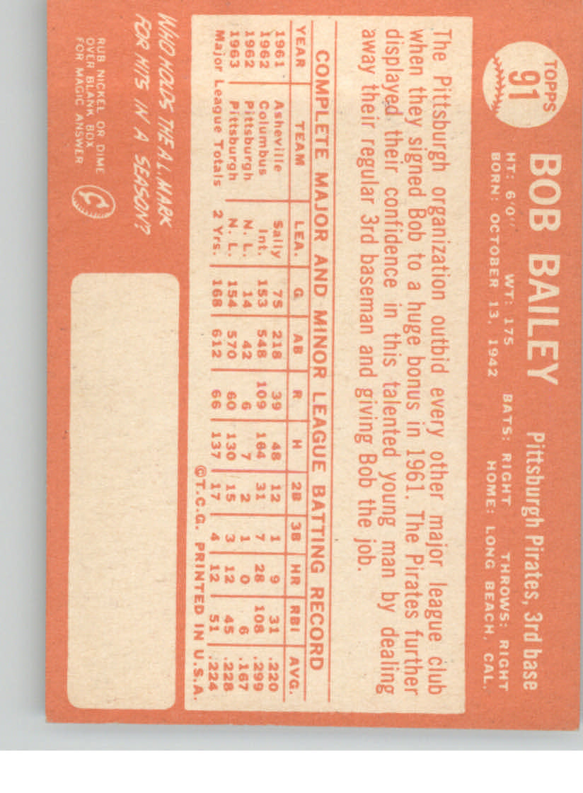 1964 Topps Baseball verschiedene Singles zur Auswahl #1-107 - Bild 409 von 497