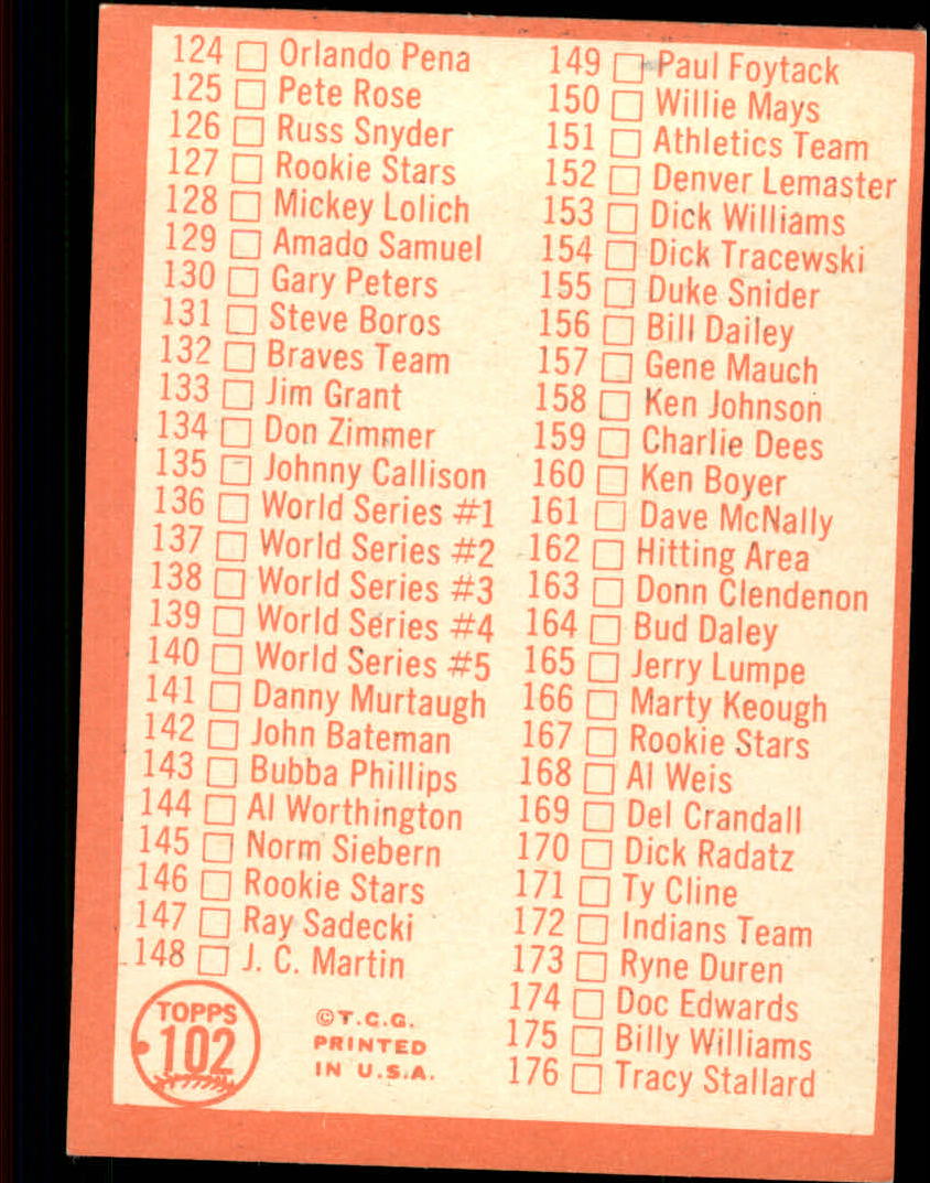 1964 Topps Baseball verschiedene Singles zur Auswahl #1-107 - Bild 471 von 497