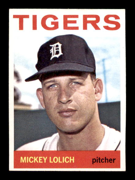 1964 Topps #128 Mickey Lolich RC - Actual scan of card - ExMt+