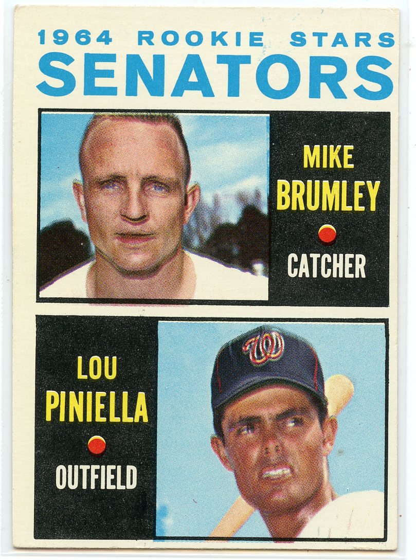 1964 Topps #167 Rookie Stars/Mike Brumley RC/Lou Piniella RC