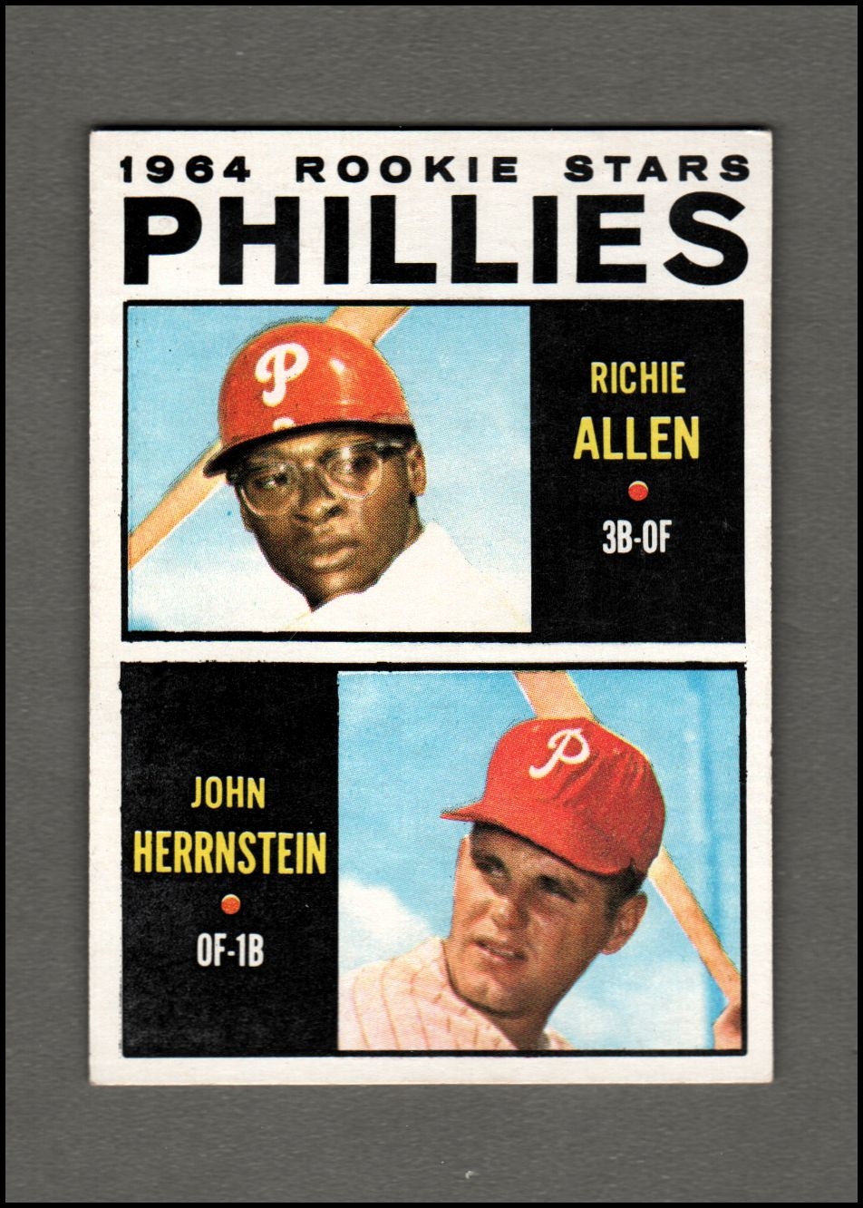 1964 Topps #243 Rookie Stars/Richie Allen RC/John Herrnstein
