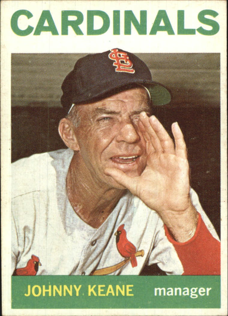 1964 Topps St. Louis Cardinals Baseball Card #413 Johnny Keane MG - EX | eBay