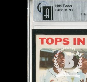 1964 Topps #423 Tops in NL/Hank Aaron/Willie Mays