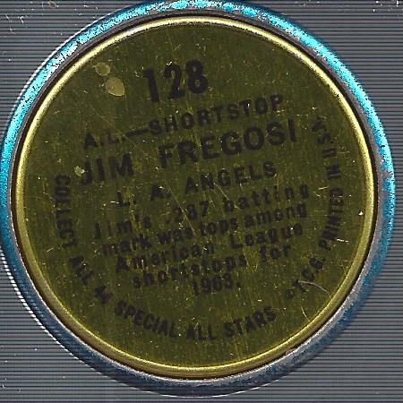 1964 Topps Coins #128 Jim Fregosi AS back image