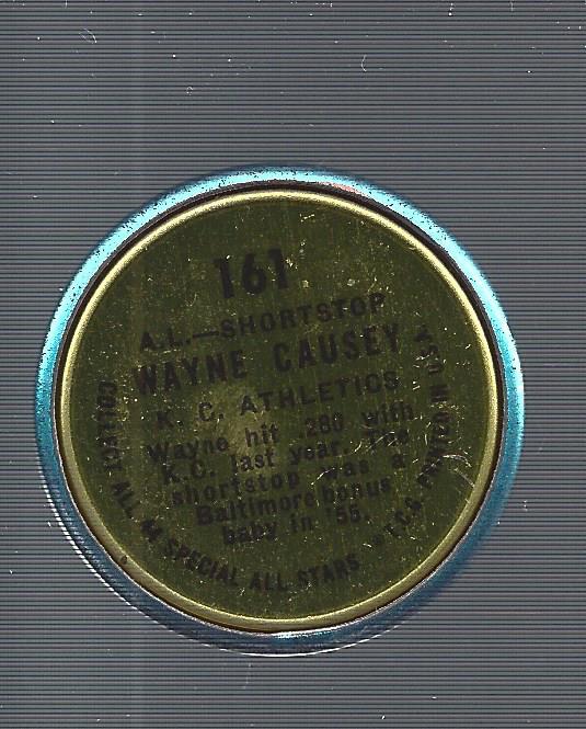 1964 Topps Coins #161B Wayne Causey AS American League back image