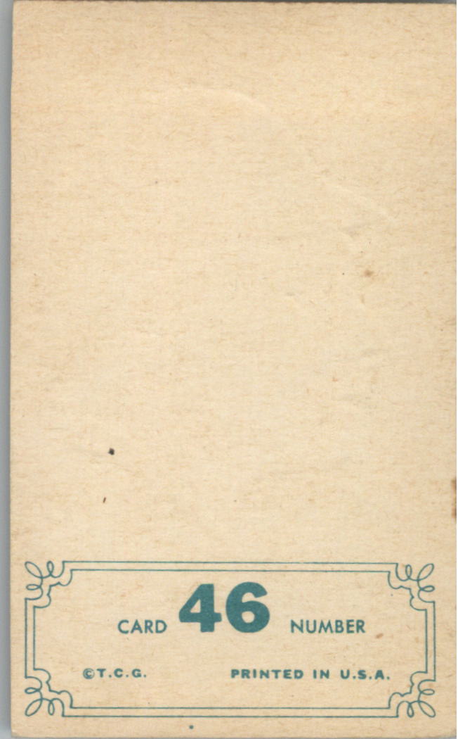1965 Topps Embossed #46 Rocky Colavito back image